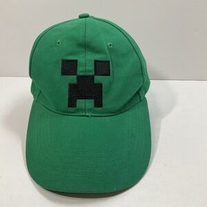 Jinx Minecraft Creeper Snapback Hat Green Black Youth Video Game